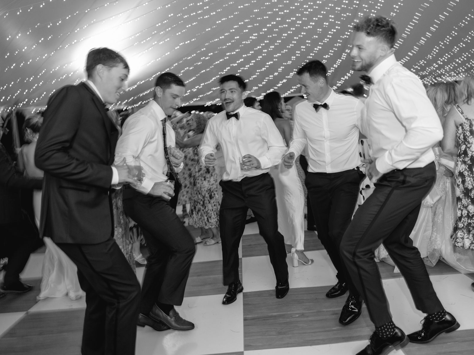 The guys taking the floor