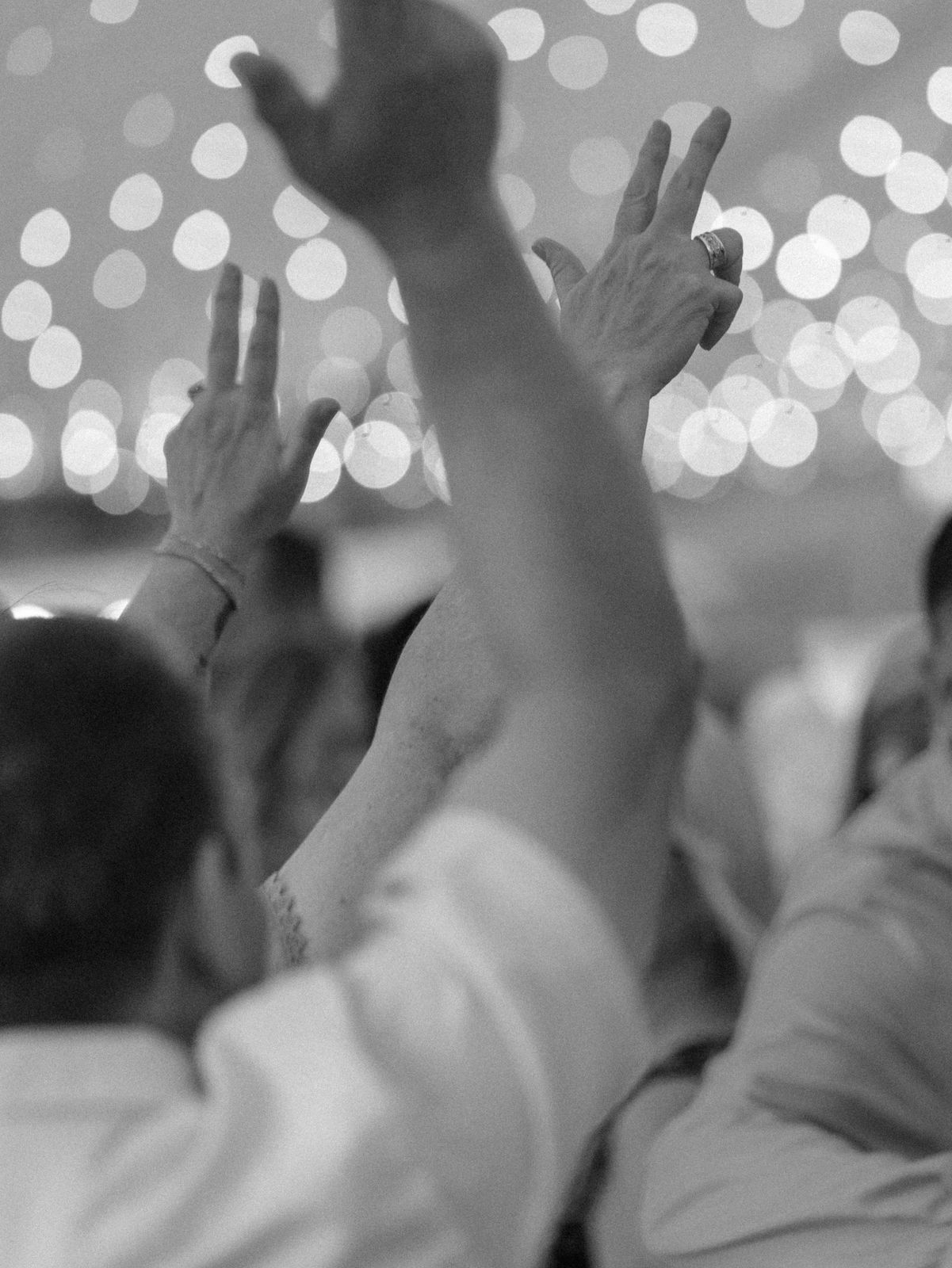 Hands in the air
