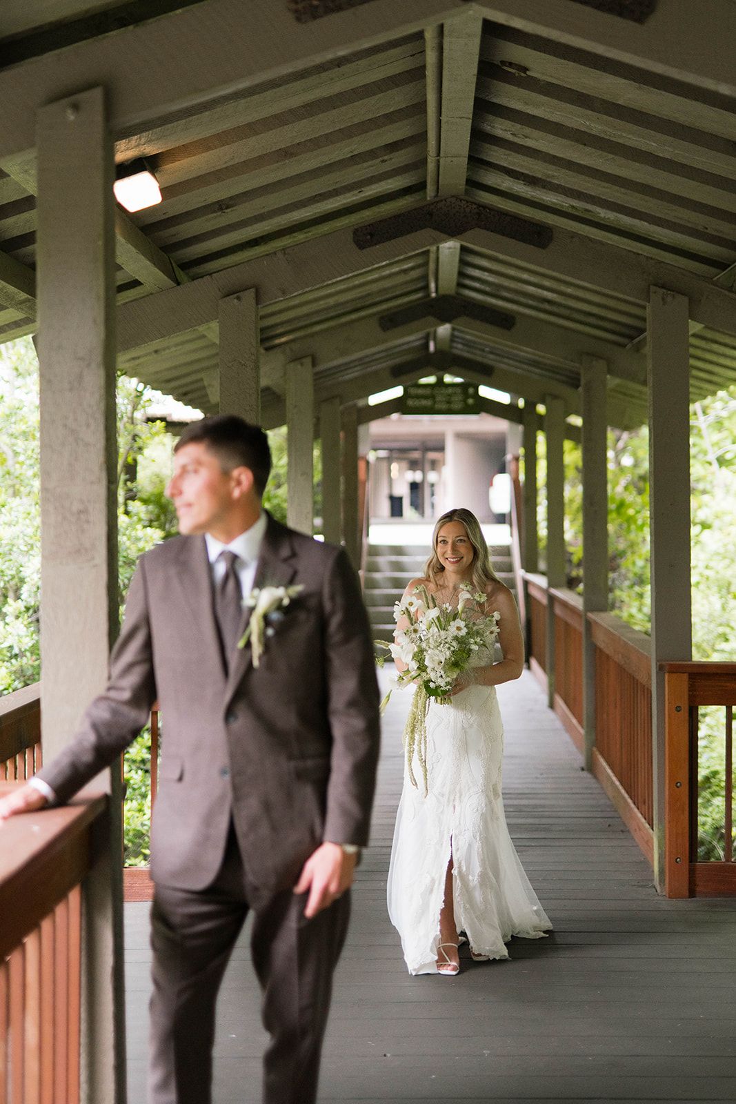 First look on a covered Oregon walkway