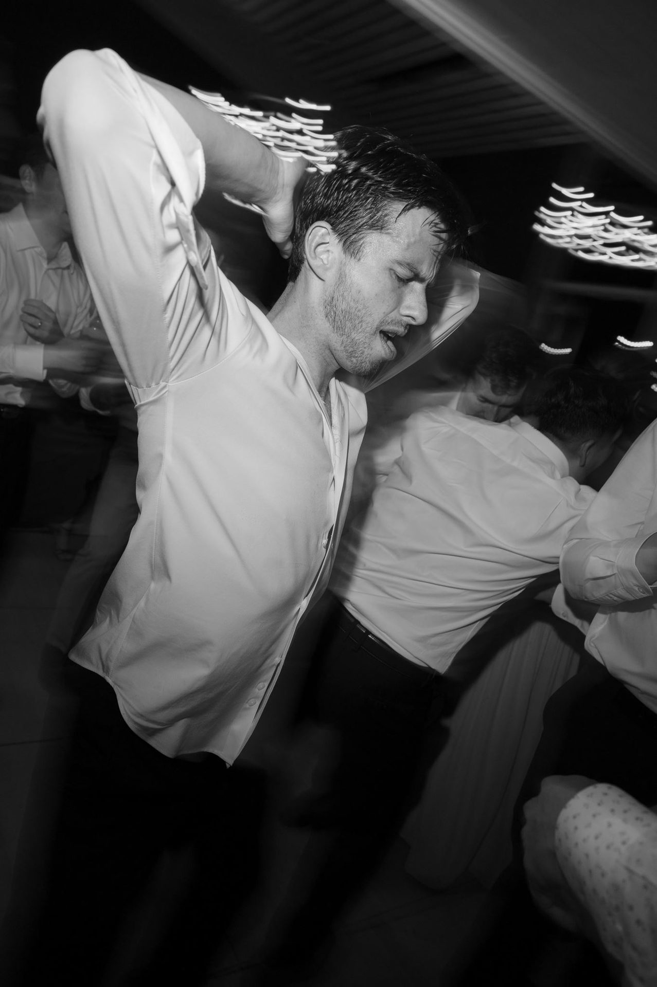 Groom dancing like nobody is watching
