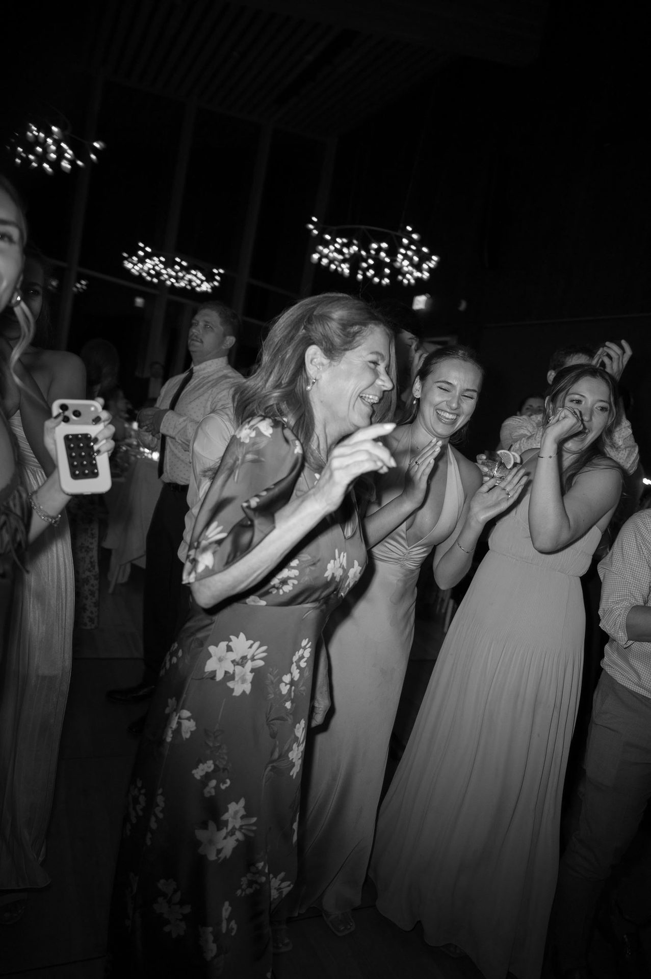 Mom and the girls fully in it
